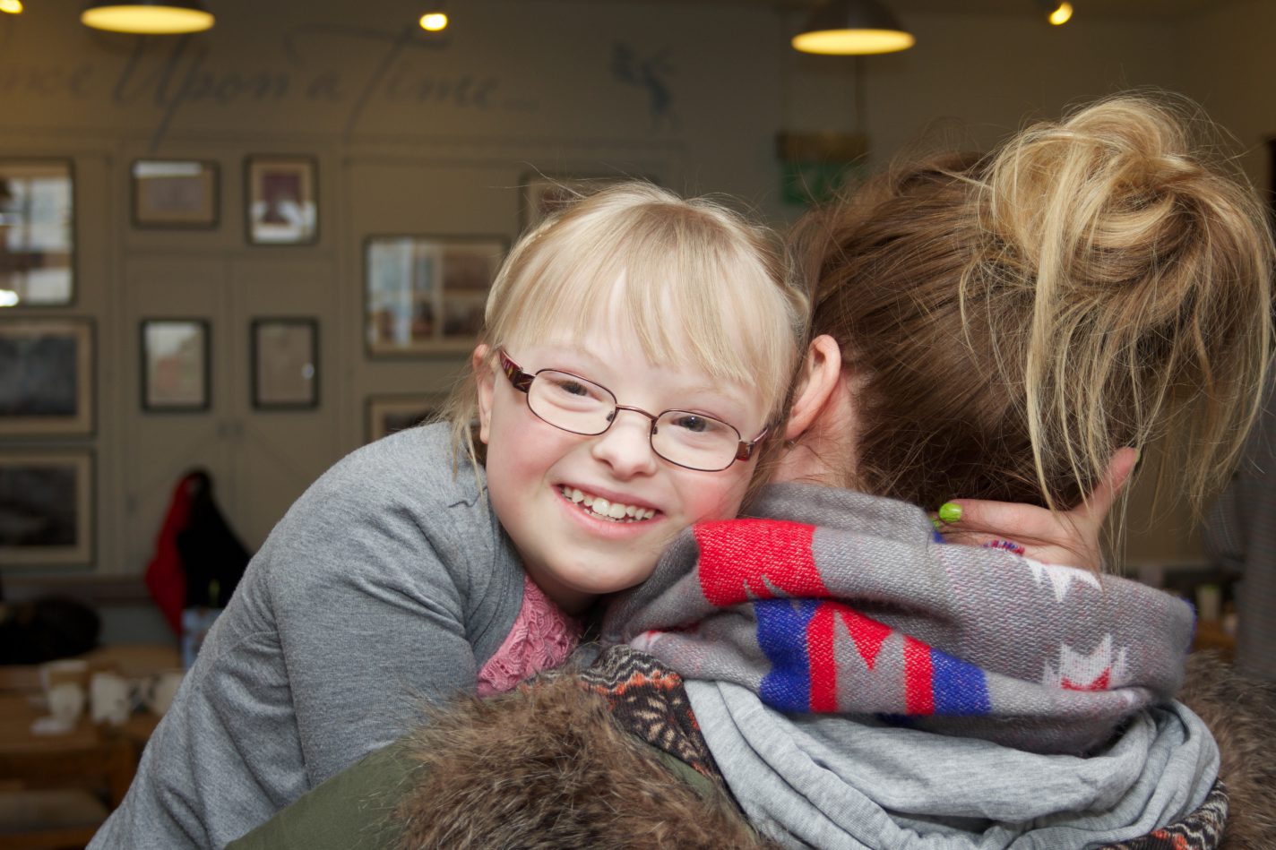 A young girl with a disability